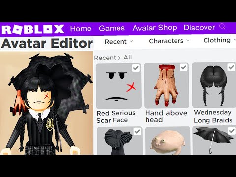 MAKING WEDNESDAY ADDAMS A ROBLOX ACCOUNT! 